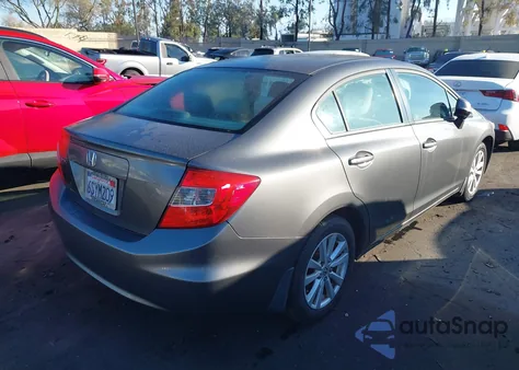 2012 Honda Civic Ex z USA, uszkodzony, nr VIN 2HGFB2F82CH309564